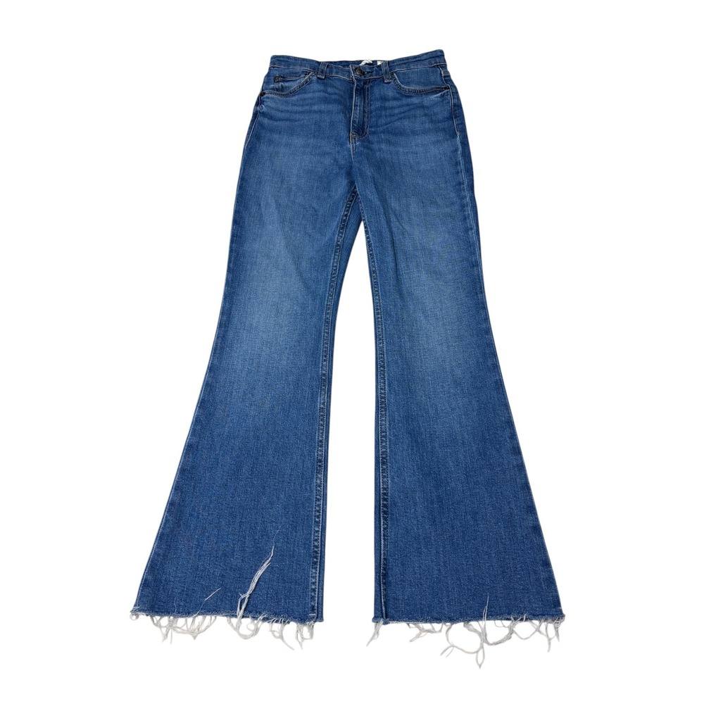 Rag & Bone Casey High-Rise Ankle Flare Jeans Cindy Wash Womens Size 25X26